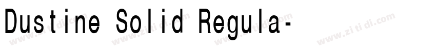 Dustine Solid Regula字体转换